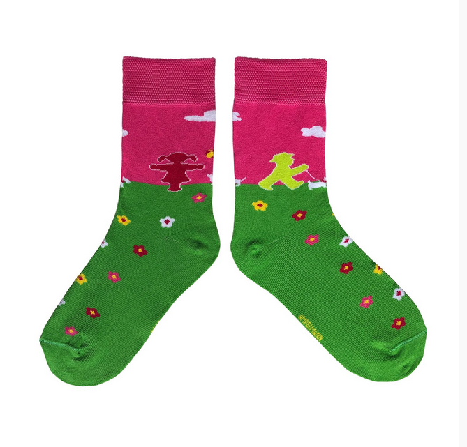 Kurzstreckenläuferin - Ampelmann Kindersocken