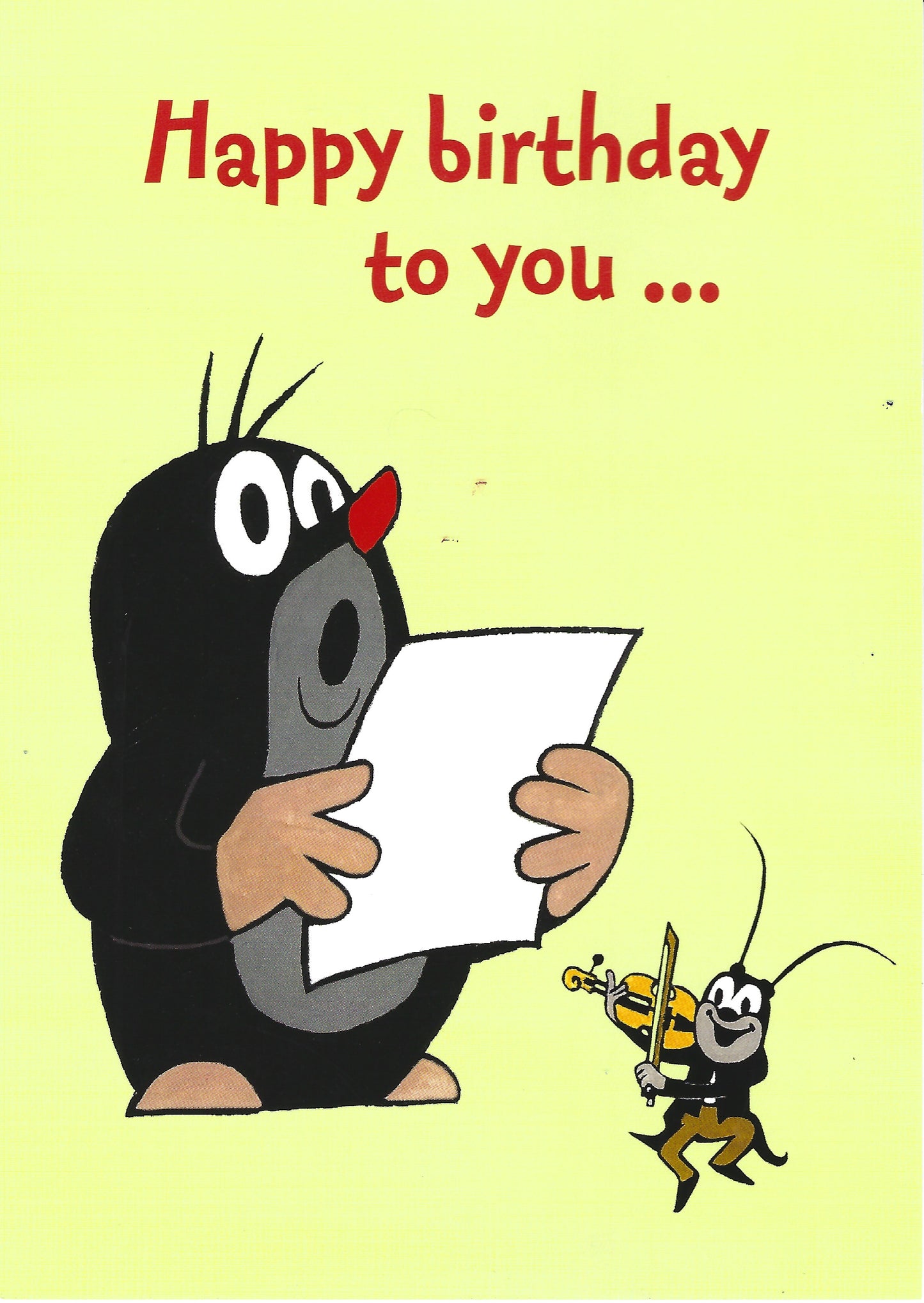 Postkarte Maulwurf
