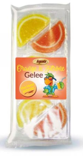 Orangen- und Zitronen Geleescheiben