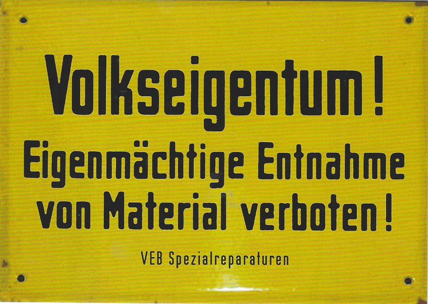 Postkarte"Volkseigentum"