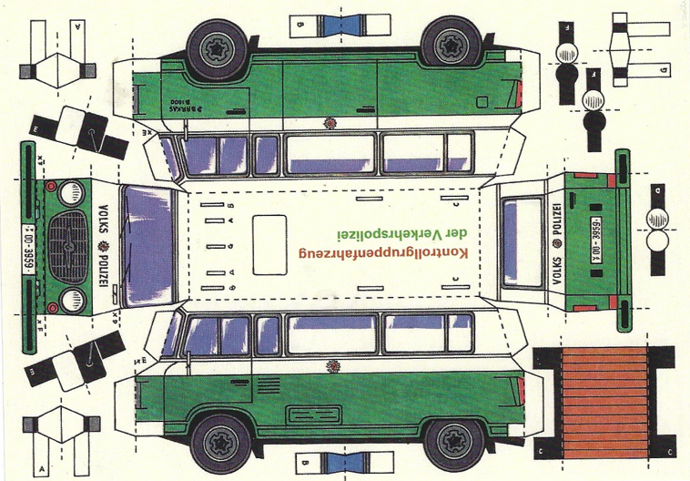 Postkarte"Kontrollgruppenfahrzeug der Verkehrspolizei"