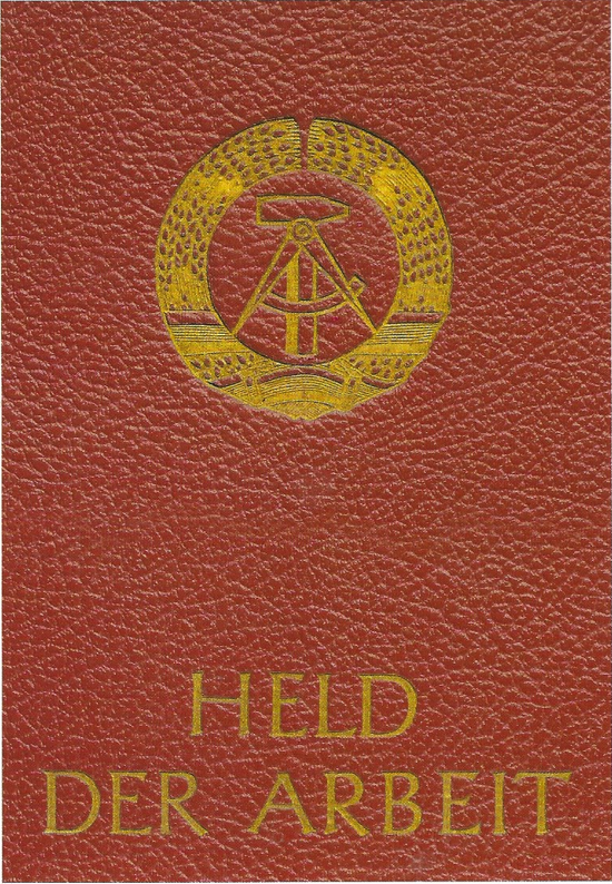 Postkarte"Held der Arbeit"
