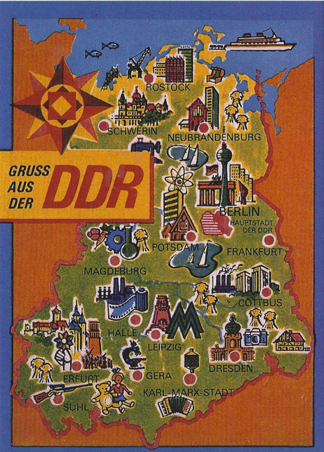 Postkarte " Gruss aus der DDR"