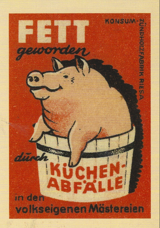 Postkarte"Fett geworden..."