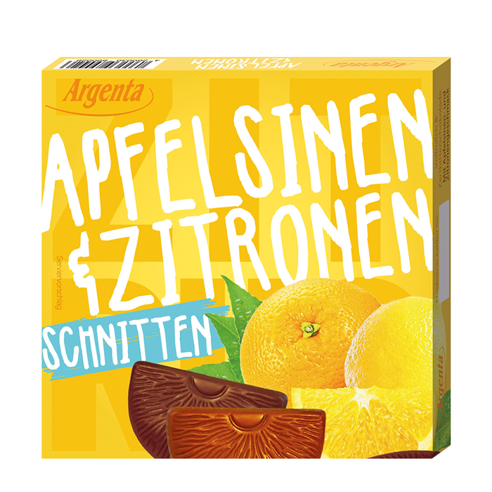 Apfelsinen- und Zitronenschnitten