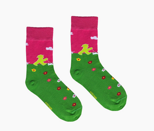 Kurzstreckenläuferin - Ampelmann Kindersocken