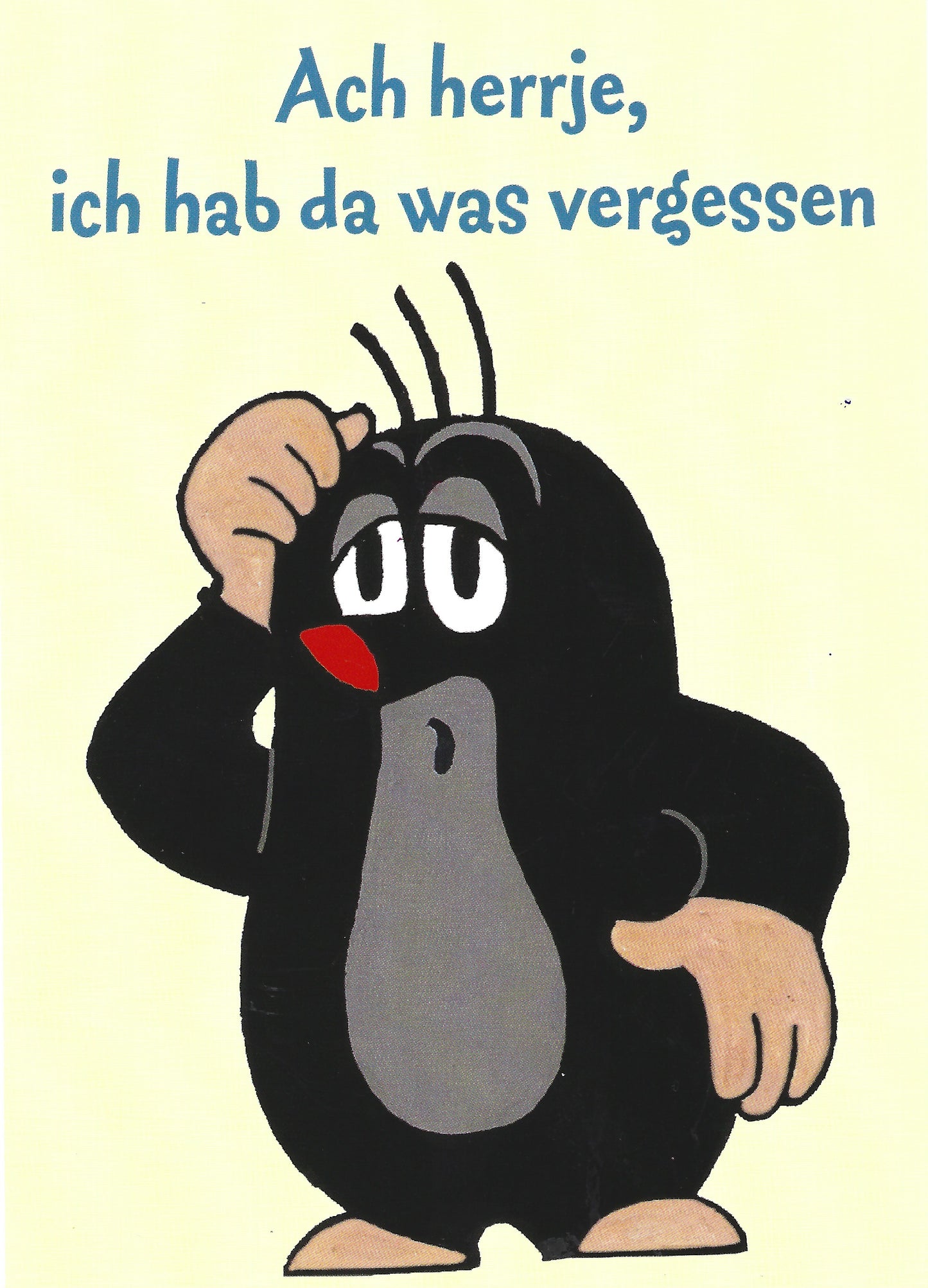 Postkarte Maulwurf