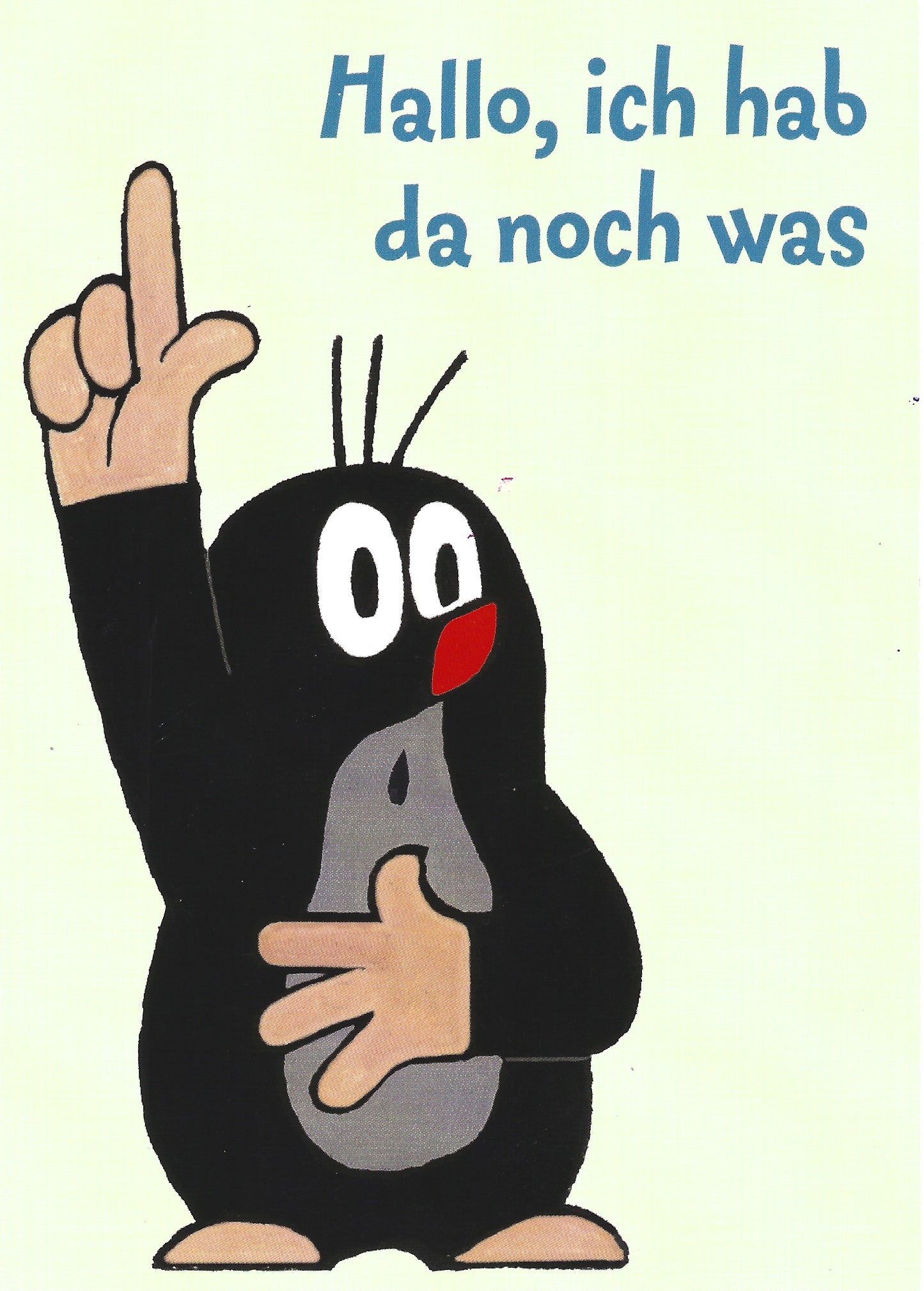 Postkarte Maulwurf
