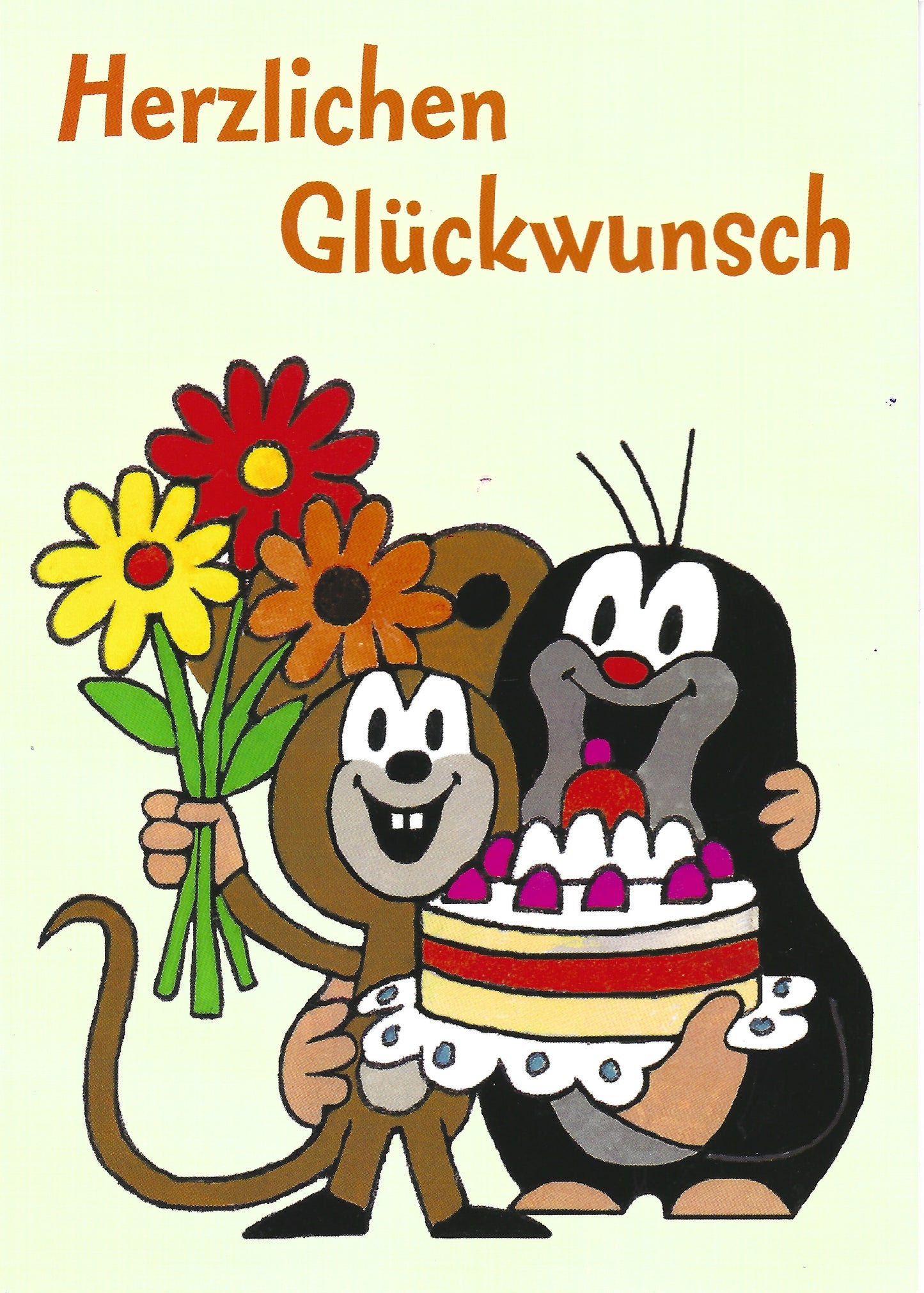 Postkarte Maulwurf