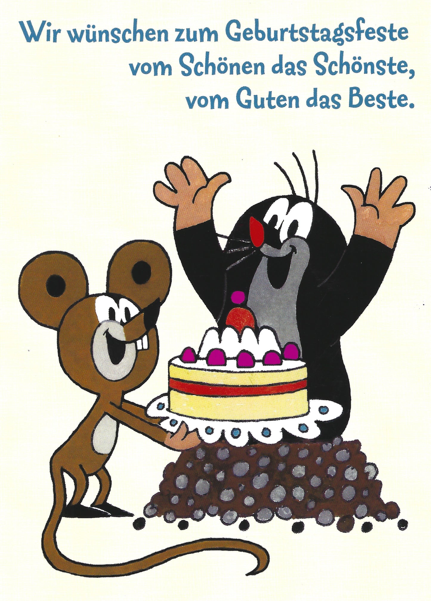 Postkarte Maulwurf