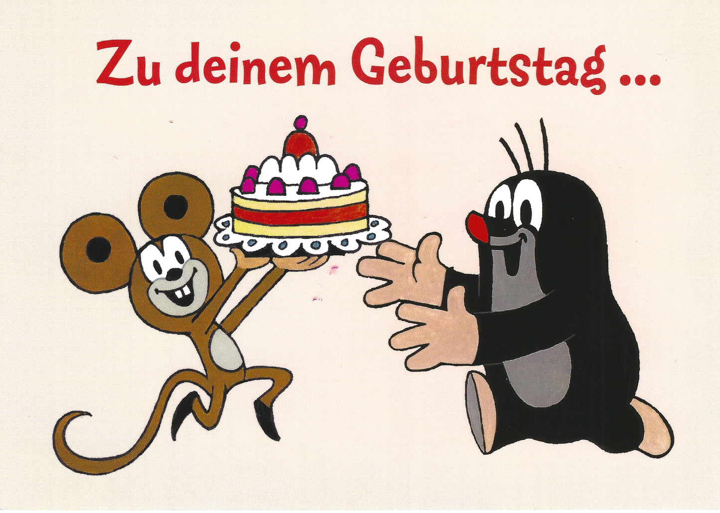 Postkarte Maulwurf