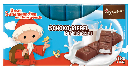 Unser Sandmännchen und Freunde Schokoriegel mit Milchcreme
