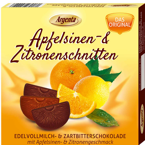 Apfelsinen- und Zitronenschnitten