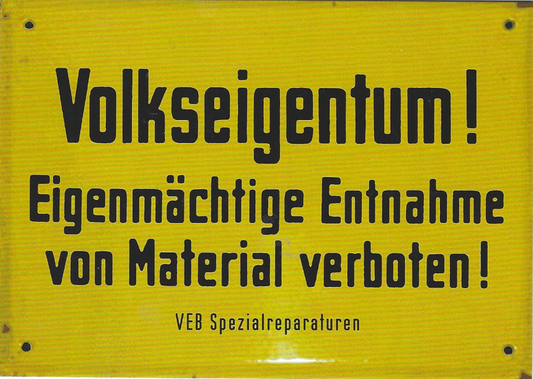 Postkarte"Volkseigentum"