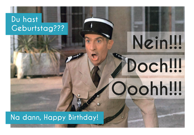 Postkarte "Nein!!!Doch!!!Ooohh!!!